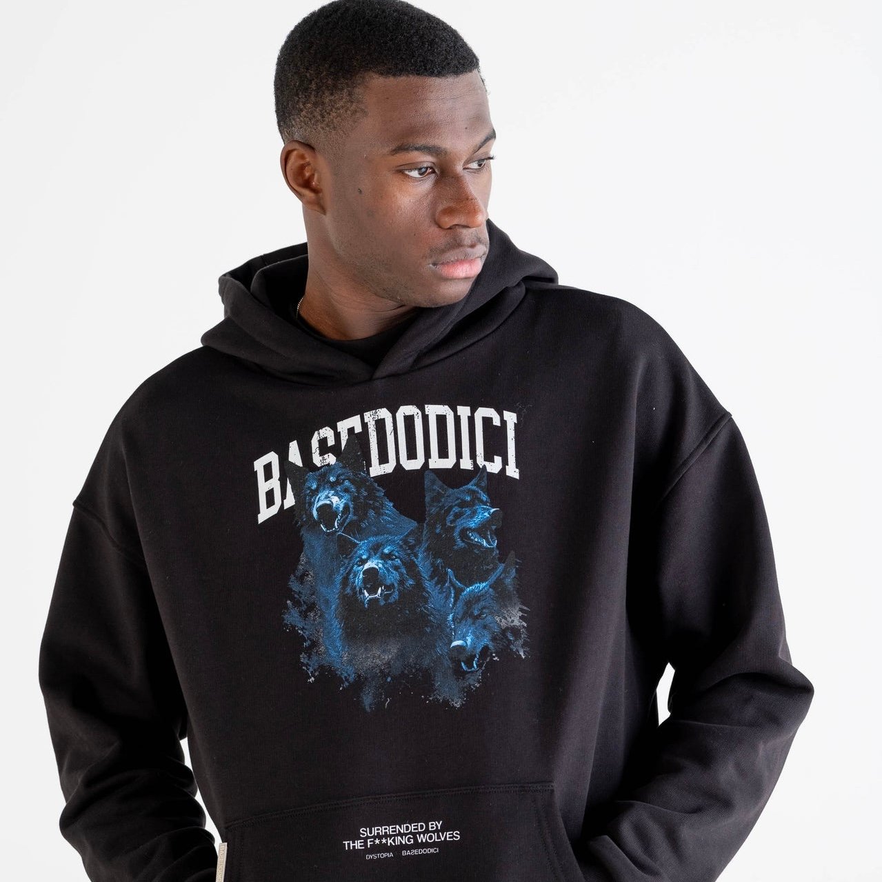HOODIE “DYSTOPIA” WOLVES BLACK