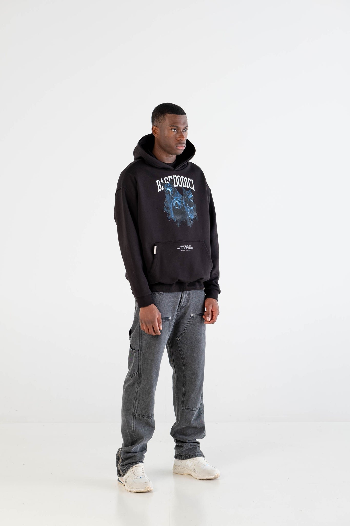 HOODIE “DYSTOPIA” WOLVES BLACK - immagine 2