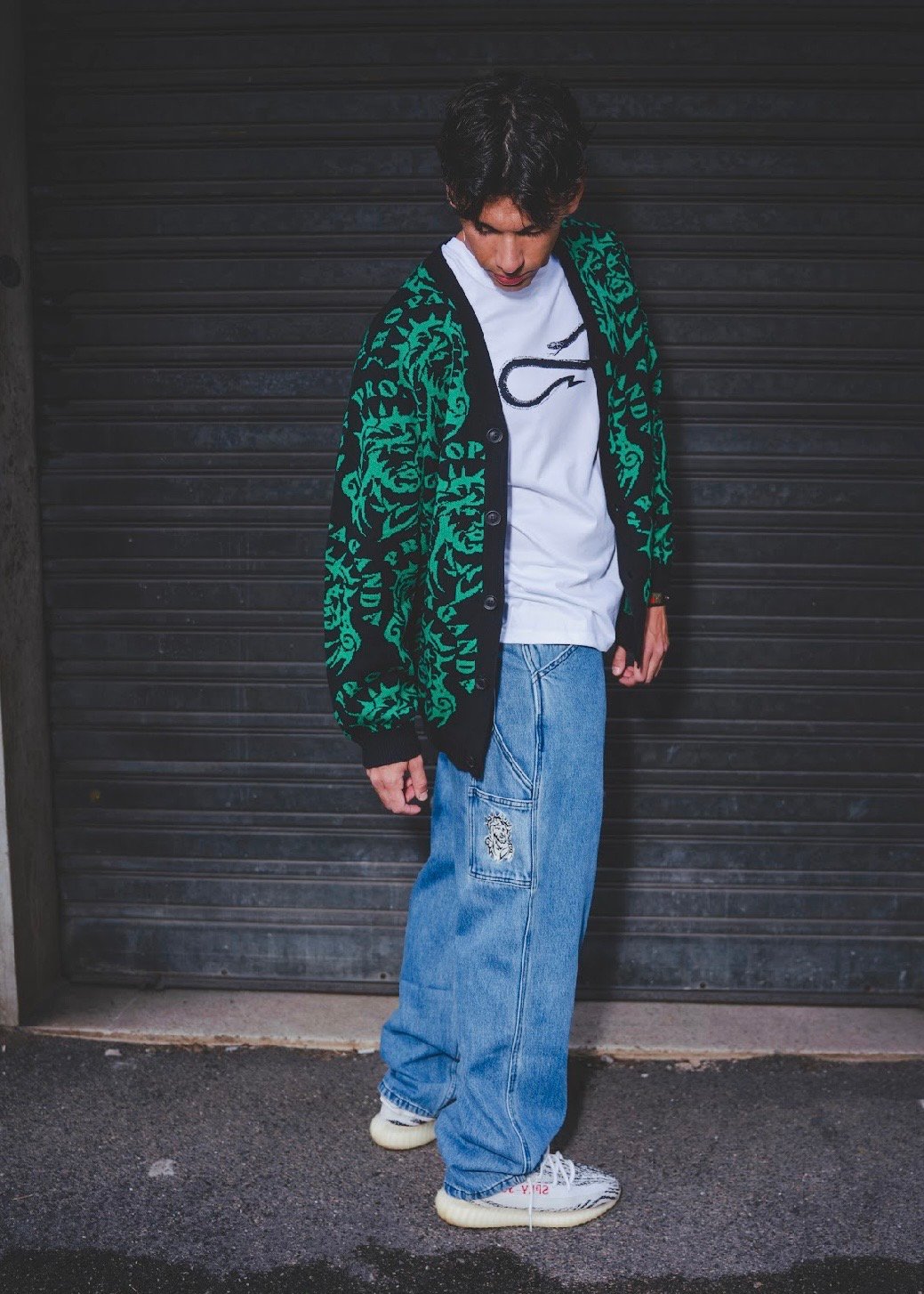 PROPAGANDA SACRED CARDIGAN GREEN - immagine 3