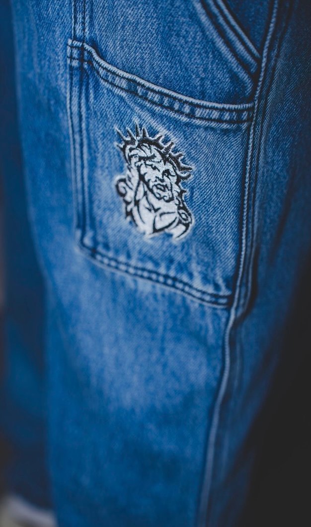 PROPAGANDA JEEZ CARPENTER DENIM PANT BLUE - immagine 3