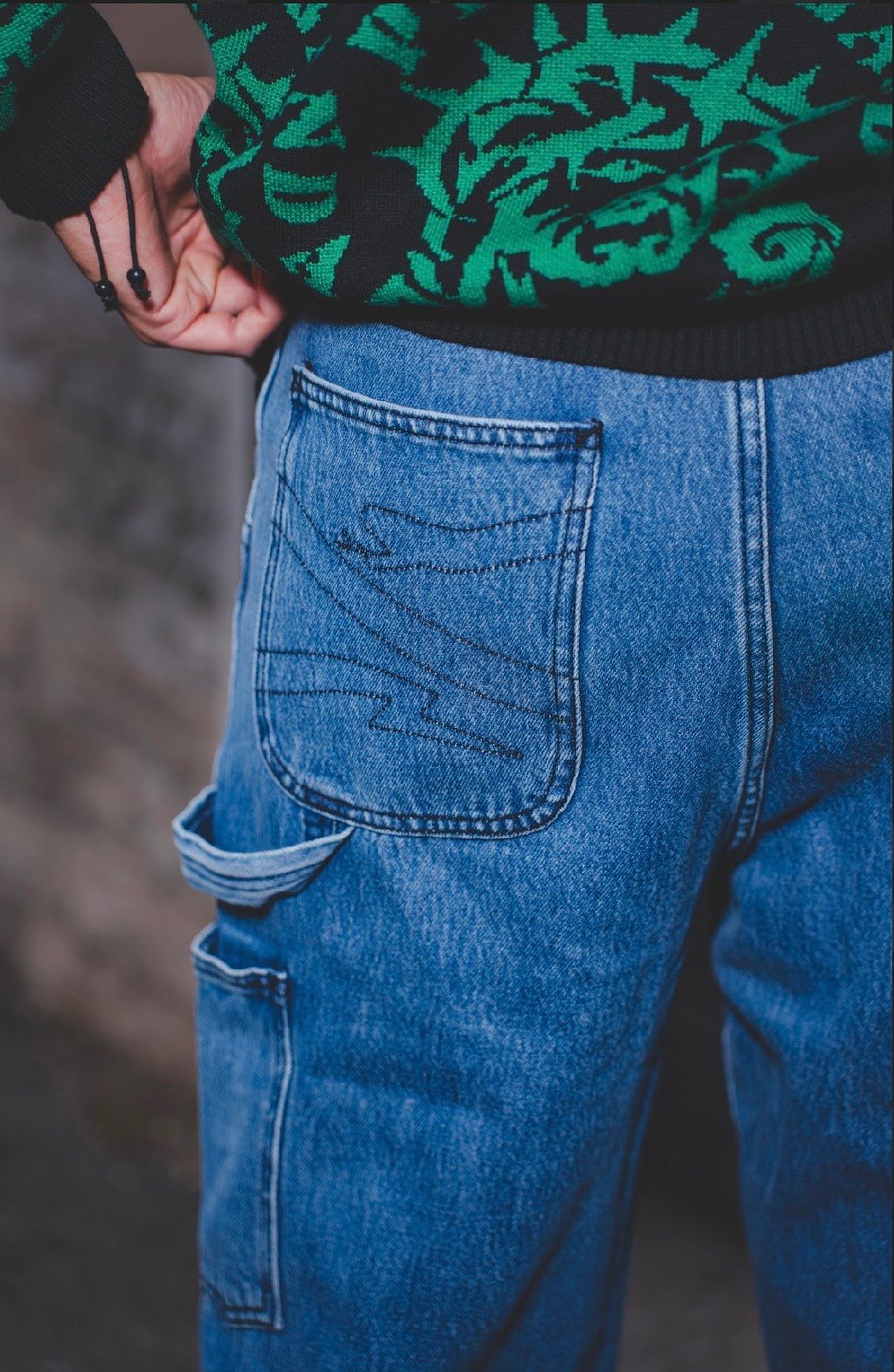 PROPAGANDA JEEZ CARPENTER DENIM PANT BLUE - immagine 4