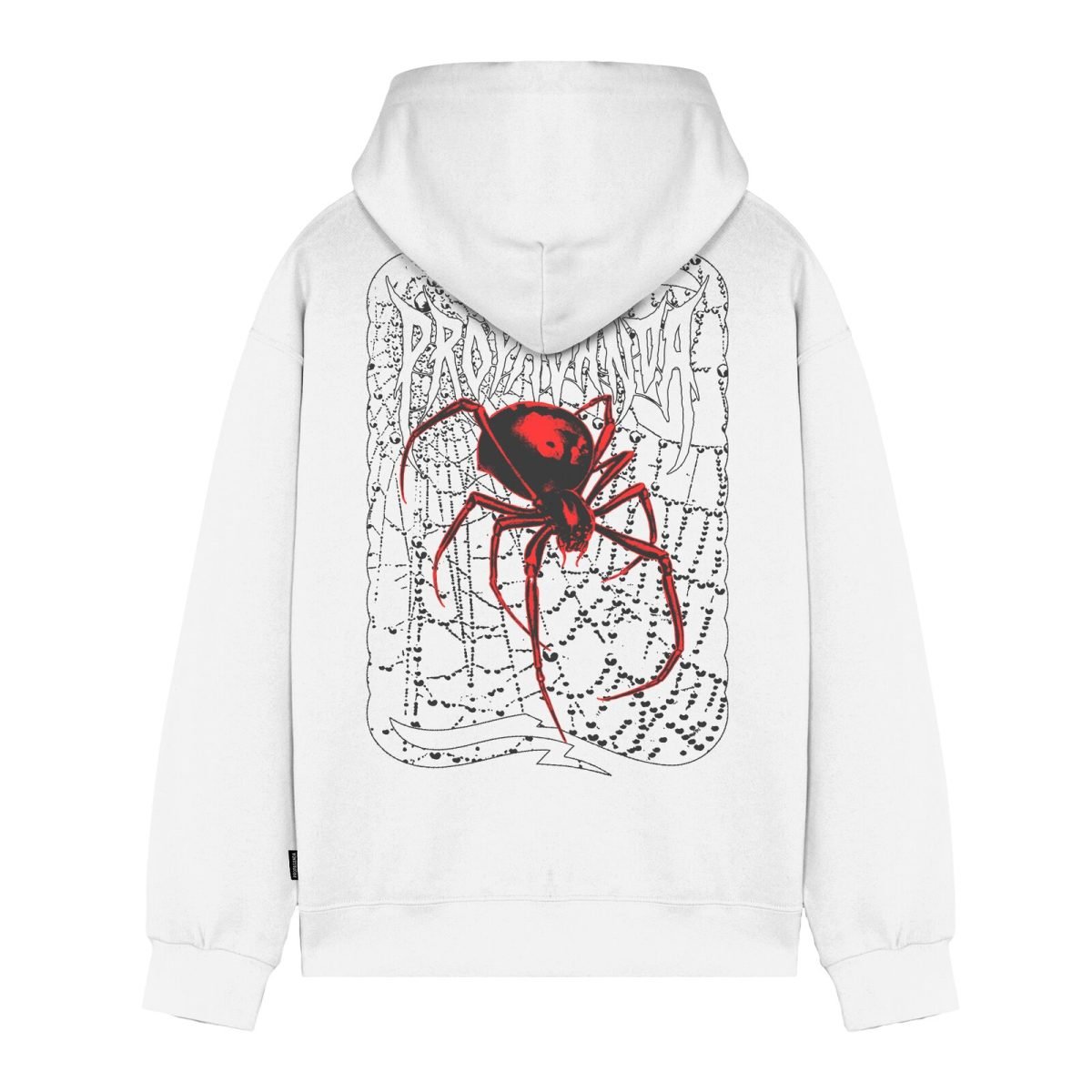 PROPAGANDA RIBS SPIDER HOODIE WHITE - immagine 2