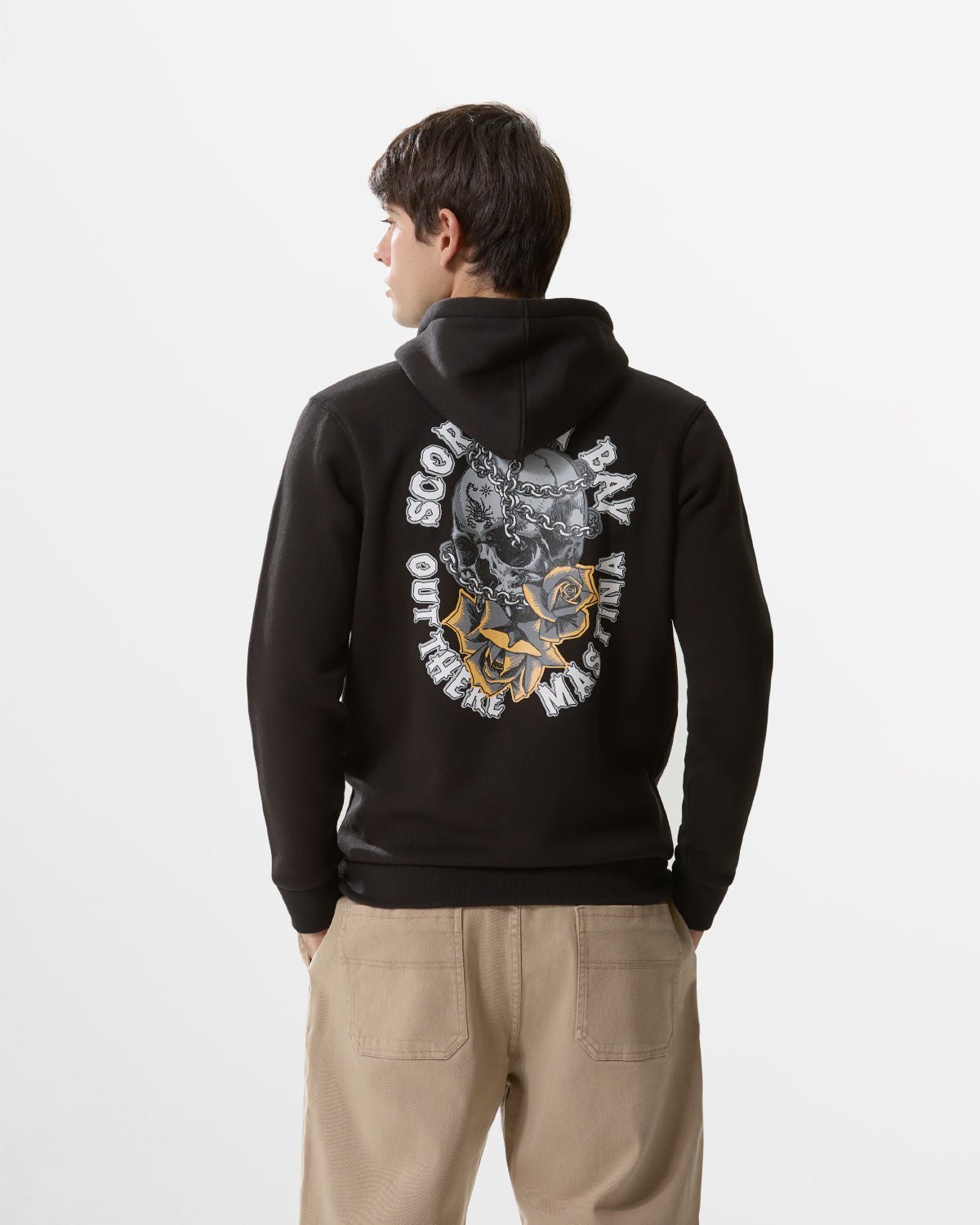 SCORPION BAY FELPA "CHAINED SKULL & ROSES'' - immagine 2