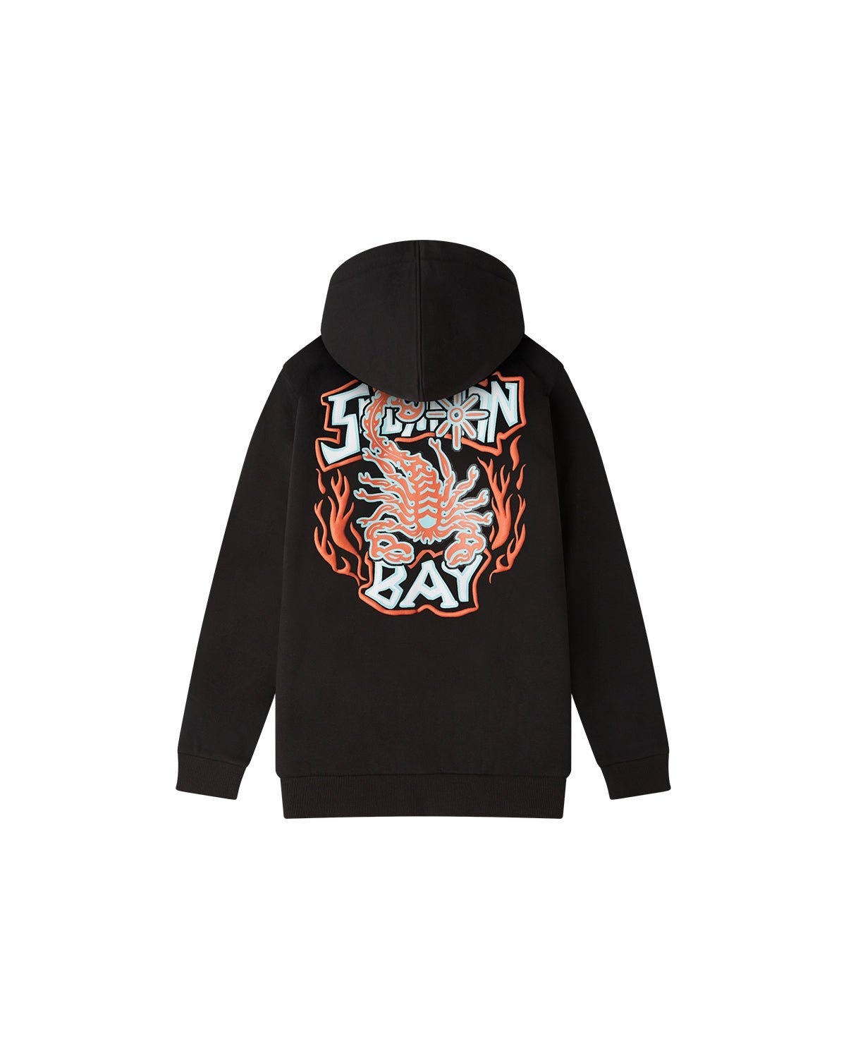 SCORPION BAY FELPA CON CAPPUCCIO E ZIP ''ICE AND FLAMES'' BAMBINO - immagine 2