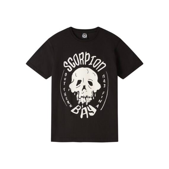 SCORPION BAY T-SHIRT A MANICA CORTA STAMPATA ''SLIQUID SKULL" BAMBINO