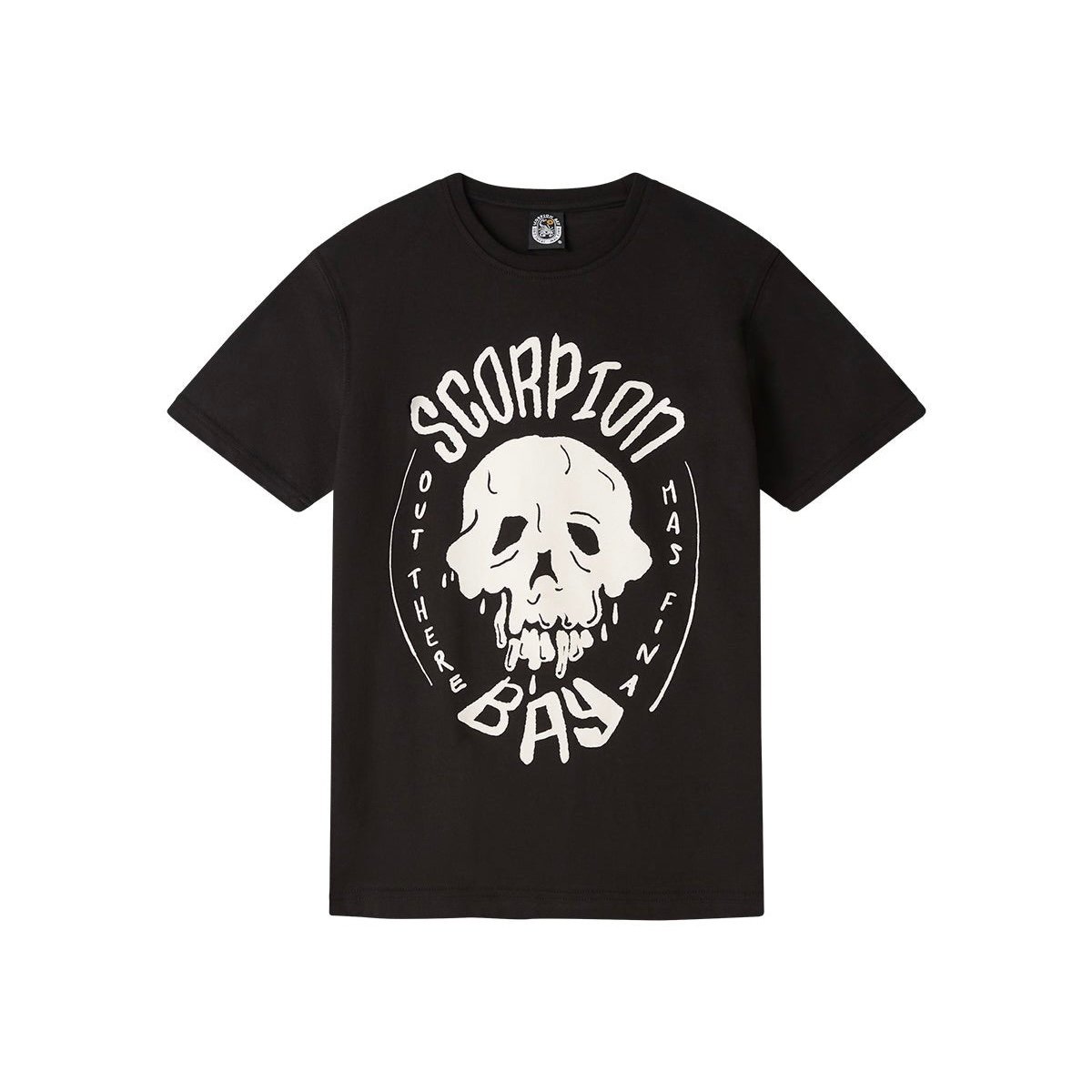 SCORPION BAY T-SHIRT A MANICA CORTA STAMPATA ''SLIQUID SKULL" BAMBINO