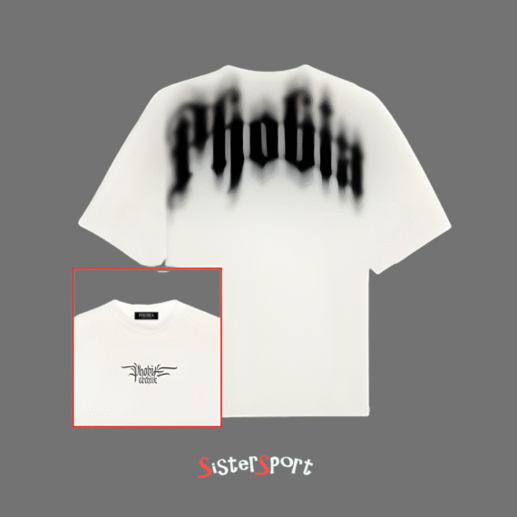WHITE T-SHIRT WITH PHOBIA