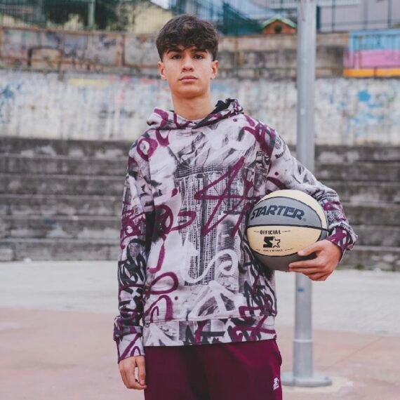 STARTER FELPA ALL OVER STREET N.Y.