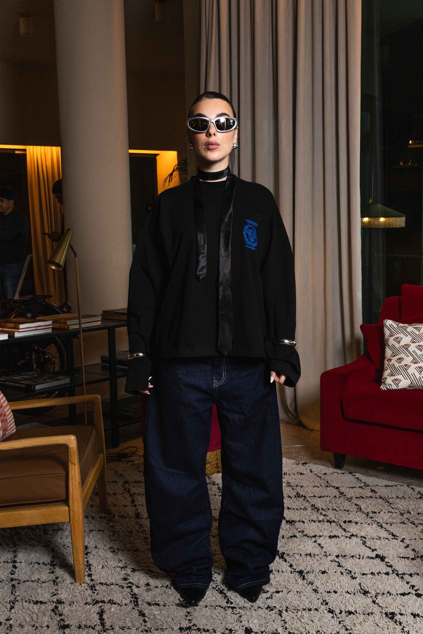 BASEDODICI LONGSLEEVE ''WORLD TOUR'' X-RAY BLACK - immagine 3