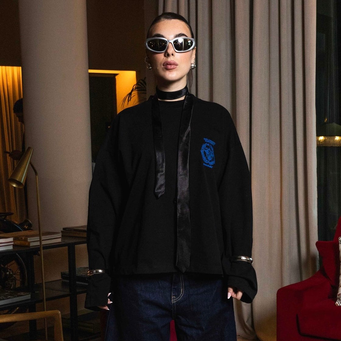 BASEDODICI LONGSLEEVE ''WORLD TOUR'' X-RAY BLACK