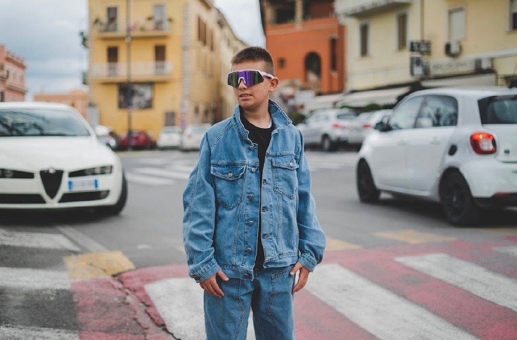 BASEDODICI GIUBBOTTO DENIM BLUE - immagine 2