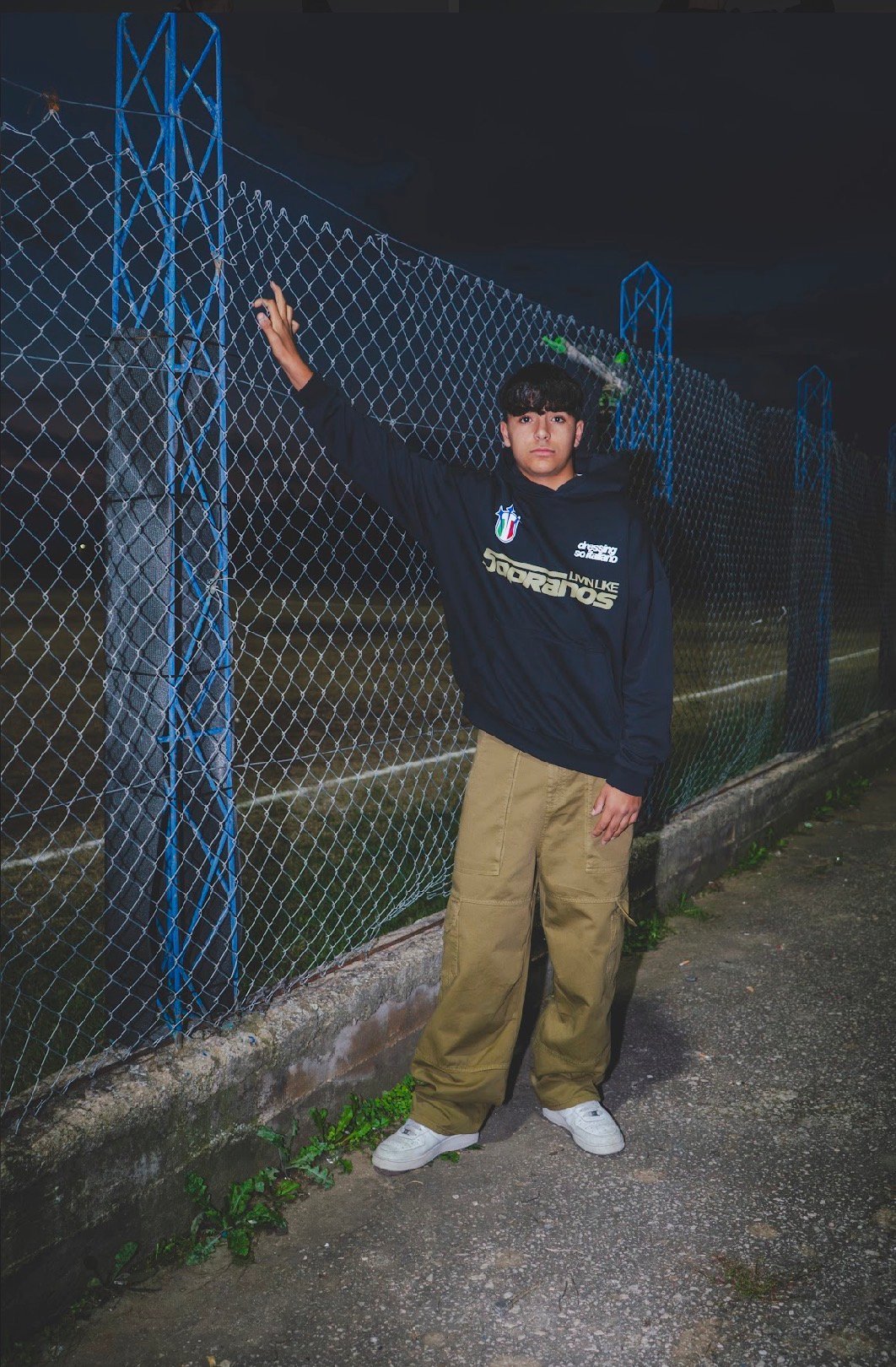 BASEDODICI CARGO PANTS “DE LA RUE À LA RUE” THEBASIC GREEN - immagine 2