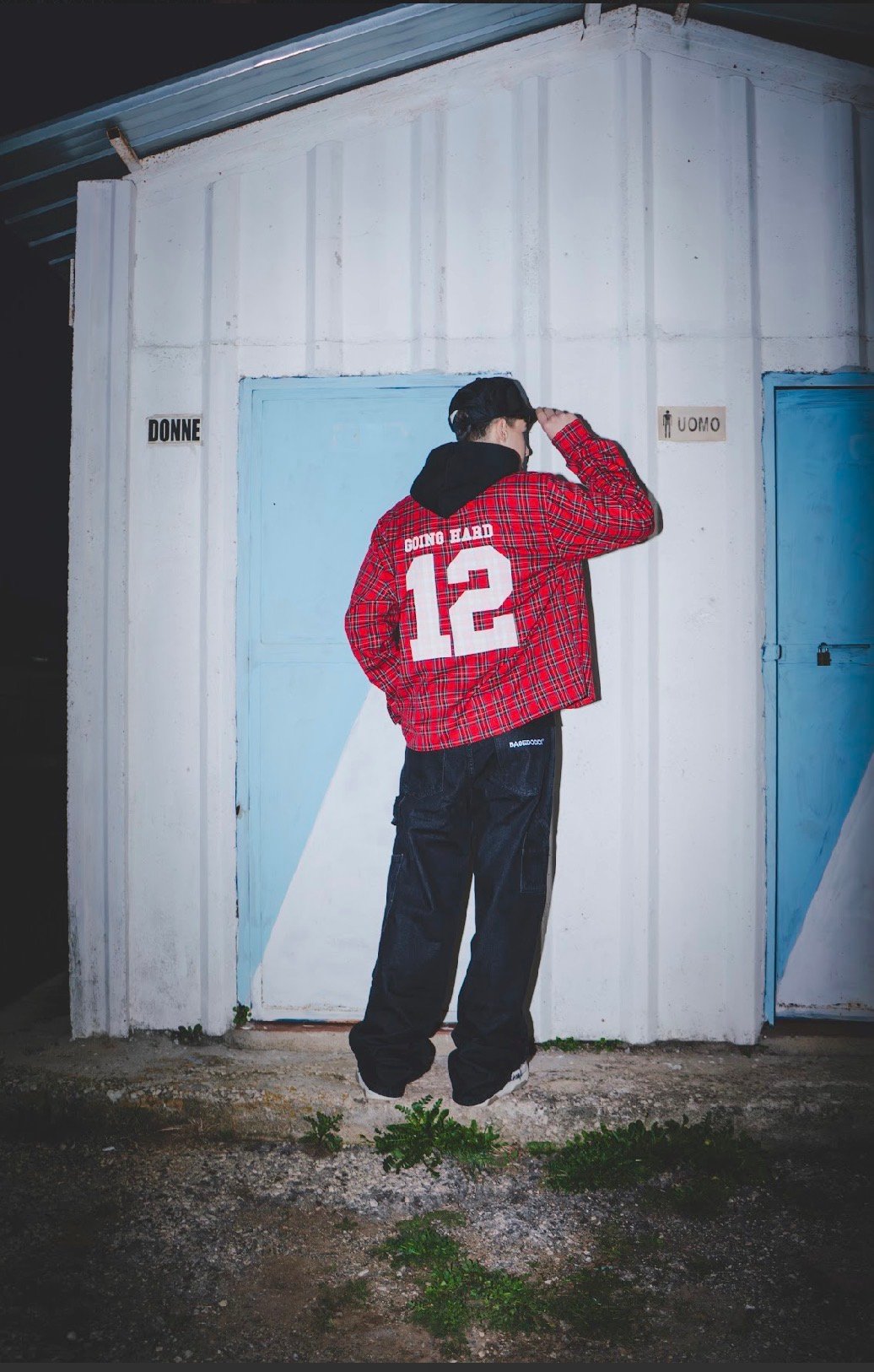 BASEDODICI GOINGHARD SHIRT “DE LA RUE À LA RUE” RED - immagine 2