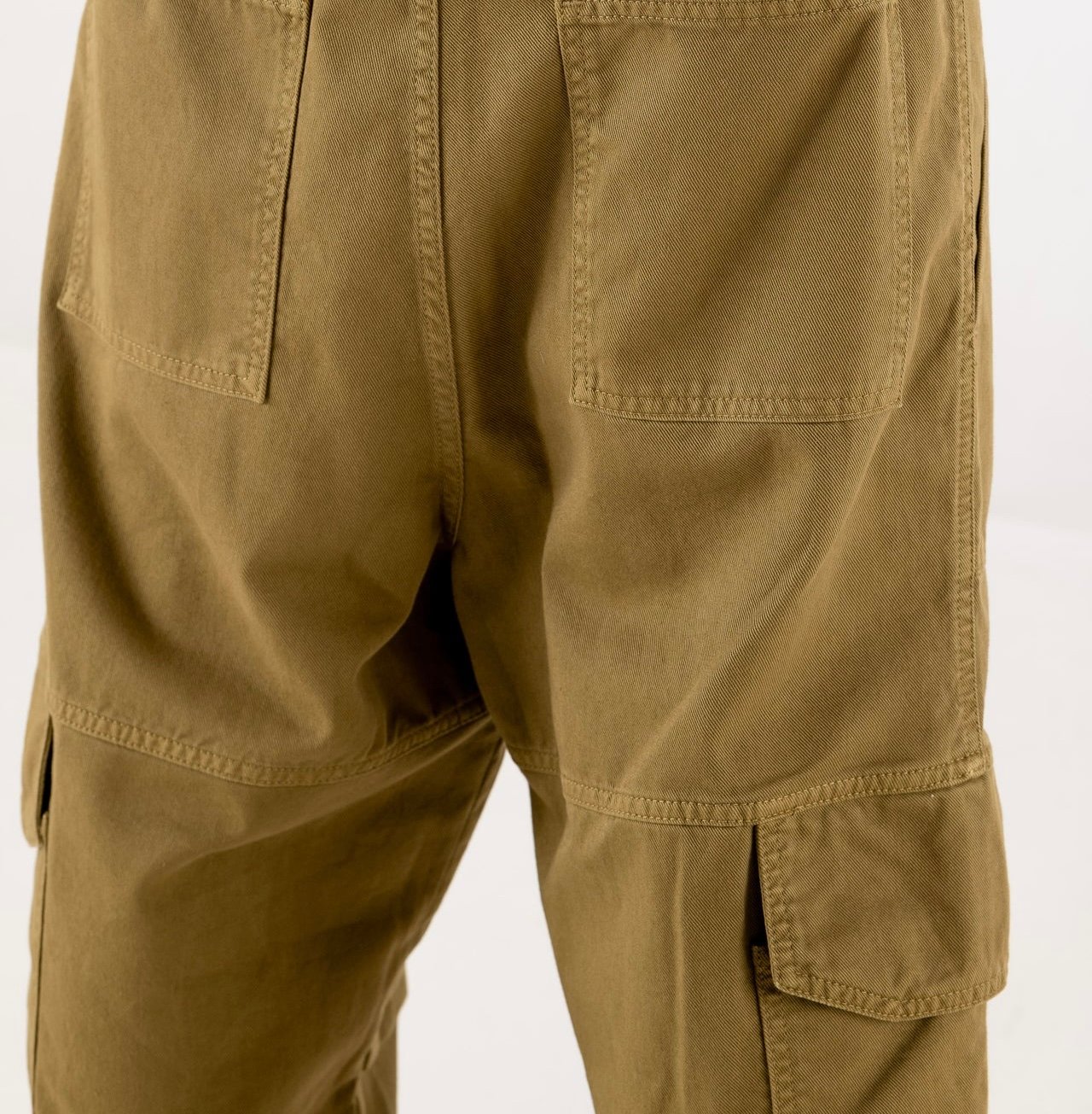 BASEDODICI CARGO PANTS “DE LA RUE À LA RUE” THEBASIC GREEN - immagine 4