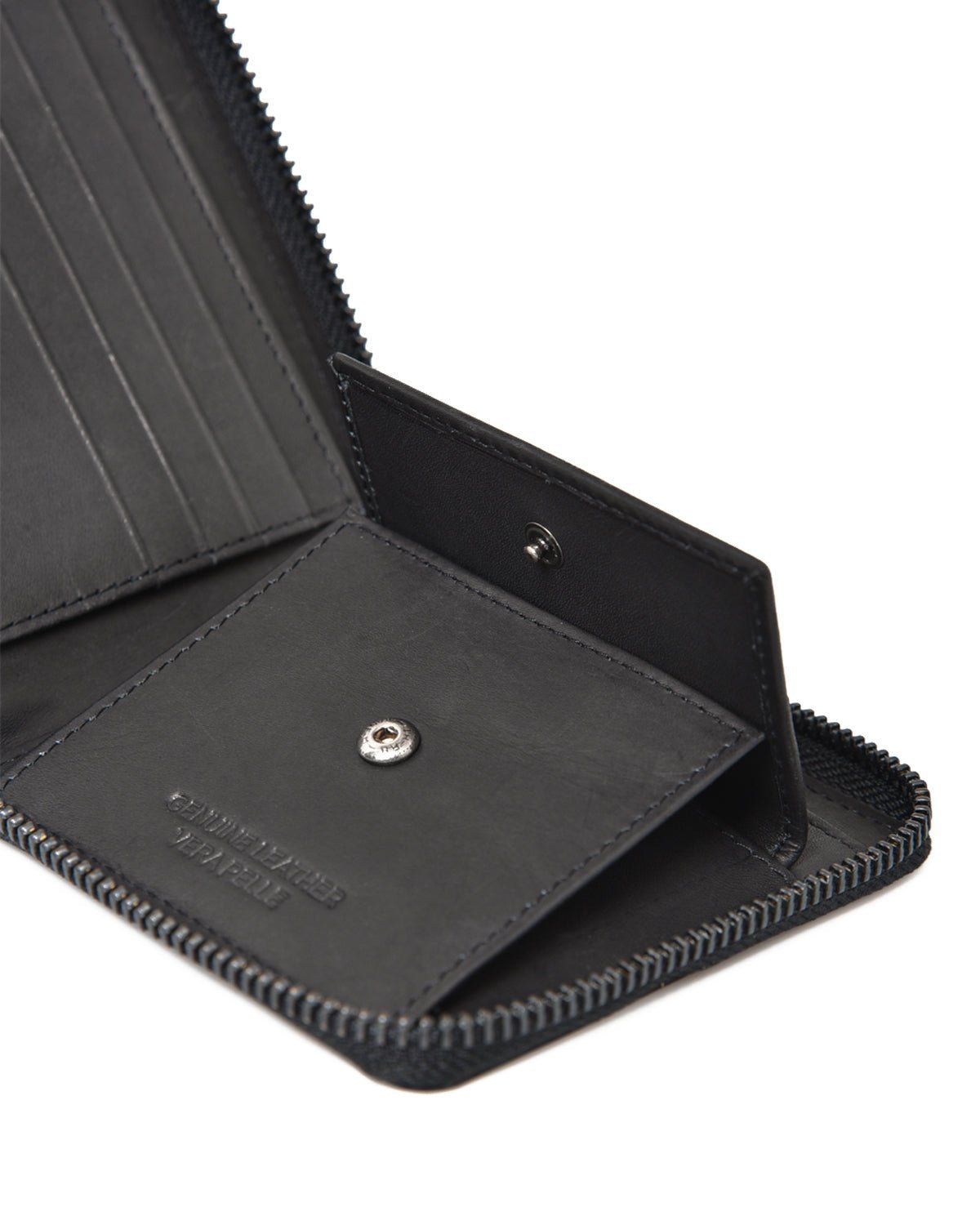 SCORPION BAY PORTAFOGLIO IN PELLE CON ZIP BLACK - immagine 4