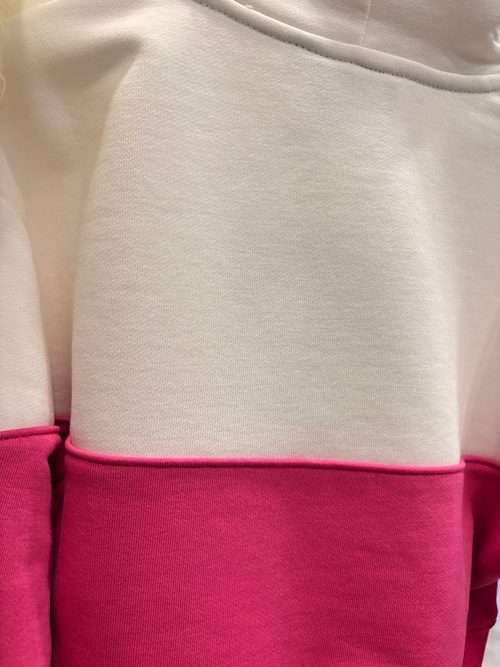 STARTER FELPA CROP BIMBA MAGENTA/PANNA - immagine 4