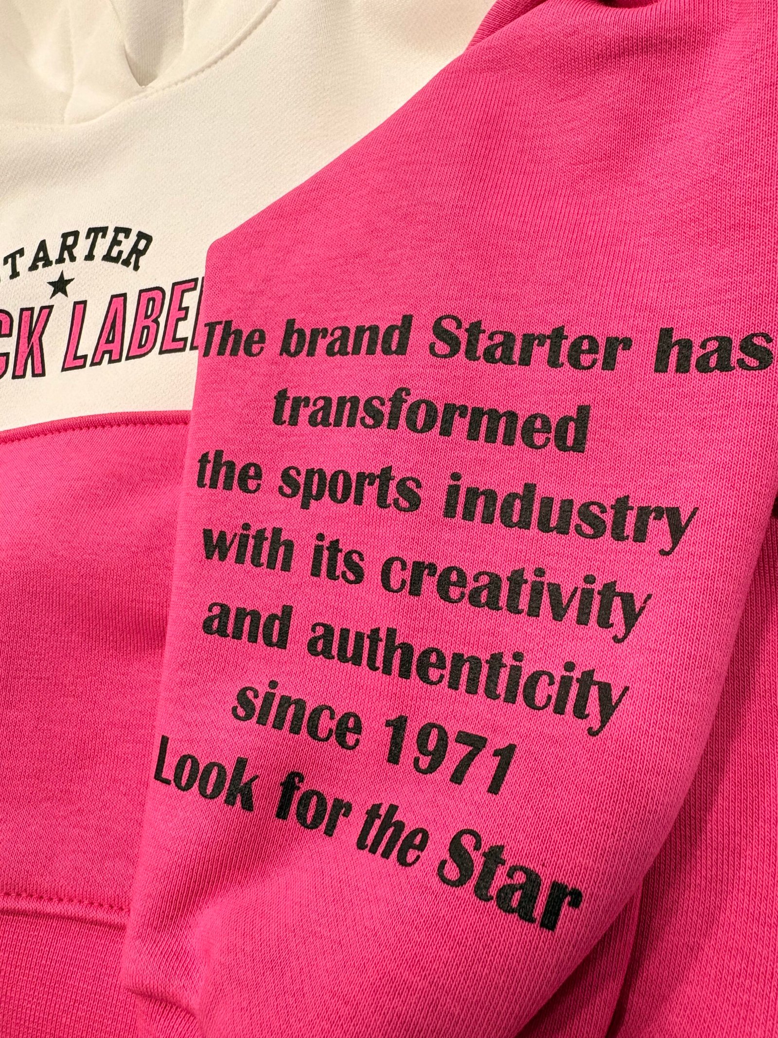 STARTER FELPA CROP BIMBA MAGENTA/PANNA - immagine 3