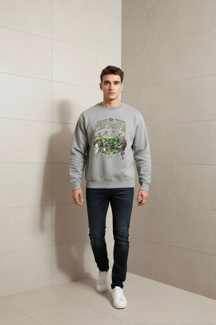 PROPAGANDA CREWNECK PARADE GREY - immagine 3