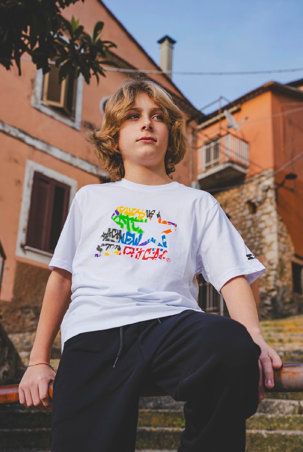 STARTER T-SHIRT URBAN BAMBINO BIANCO - immagine 3