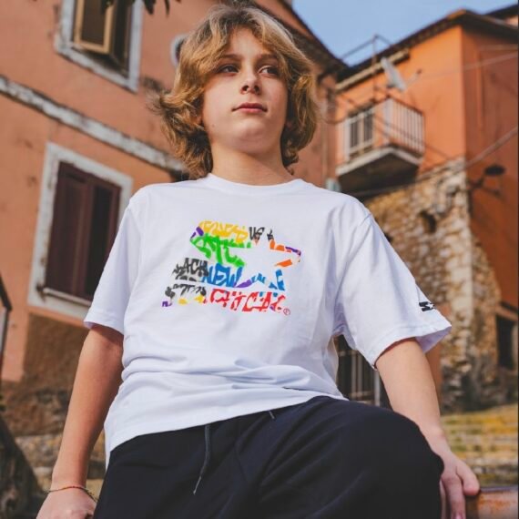 STARTER T-SHIRT URBAN BAMBINO BIANCO