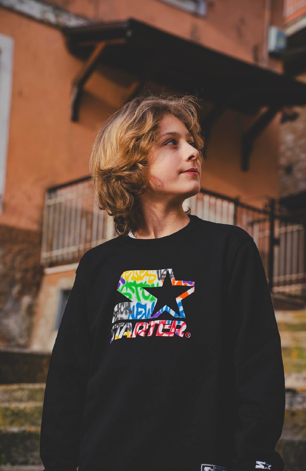 STARTER FELPA GIROCOLLO URBAN NERO - immagine 6