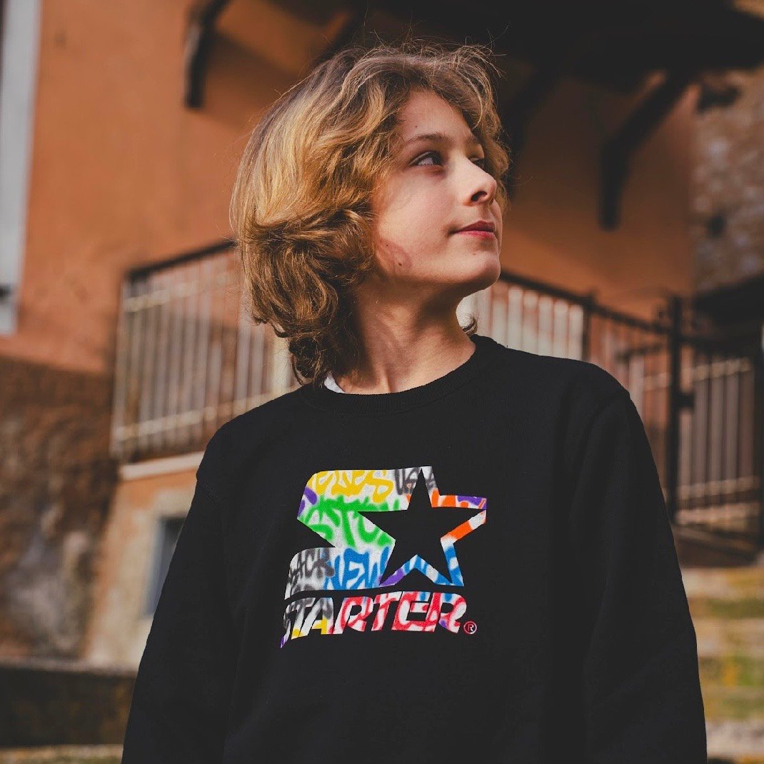 STARTER FELPA GIROCOLLO URBAN NERO