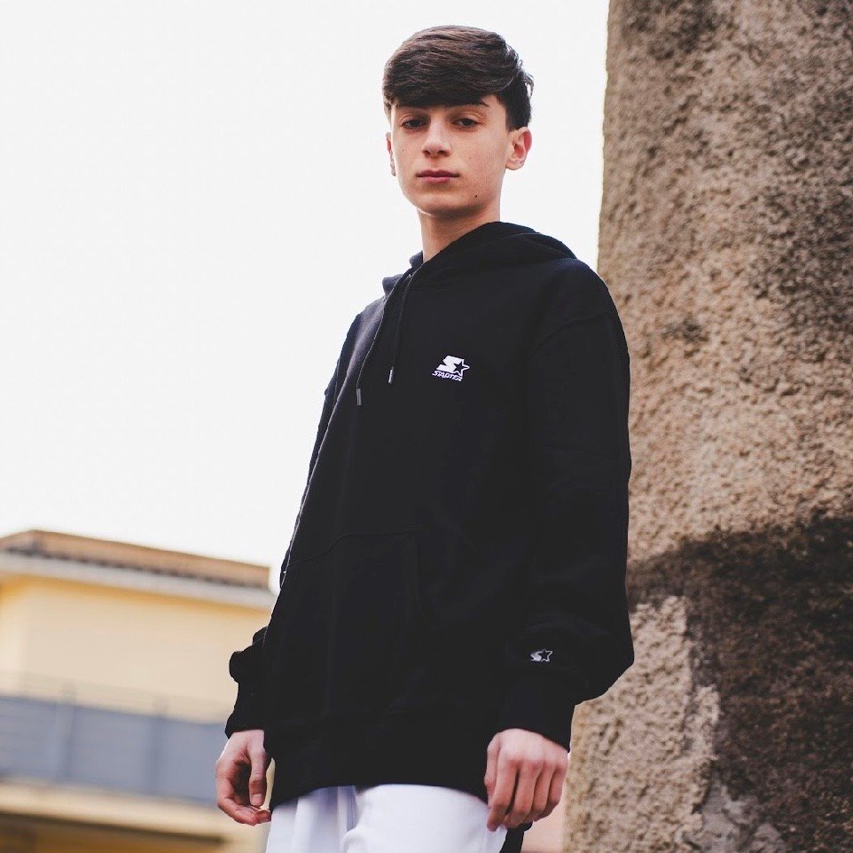 STARTER FELPA GRAFFITI NERO