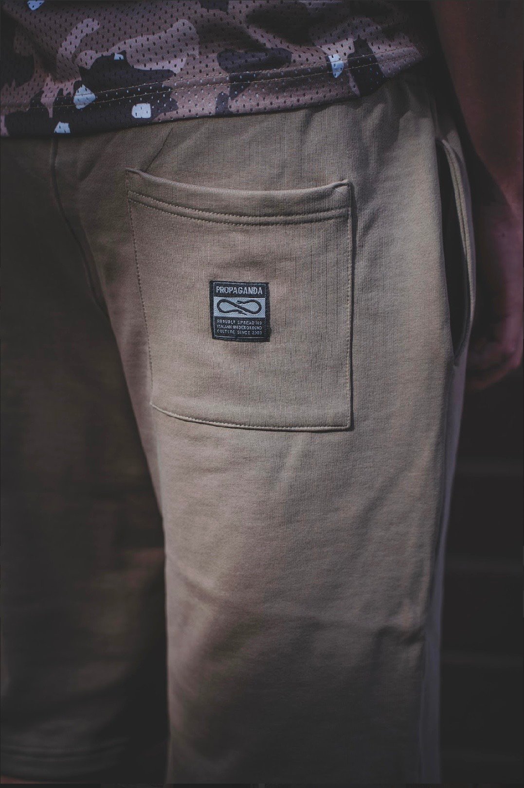 PROPAGANDA BERMUDA SWEATSHORT LABEL - immagine 2