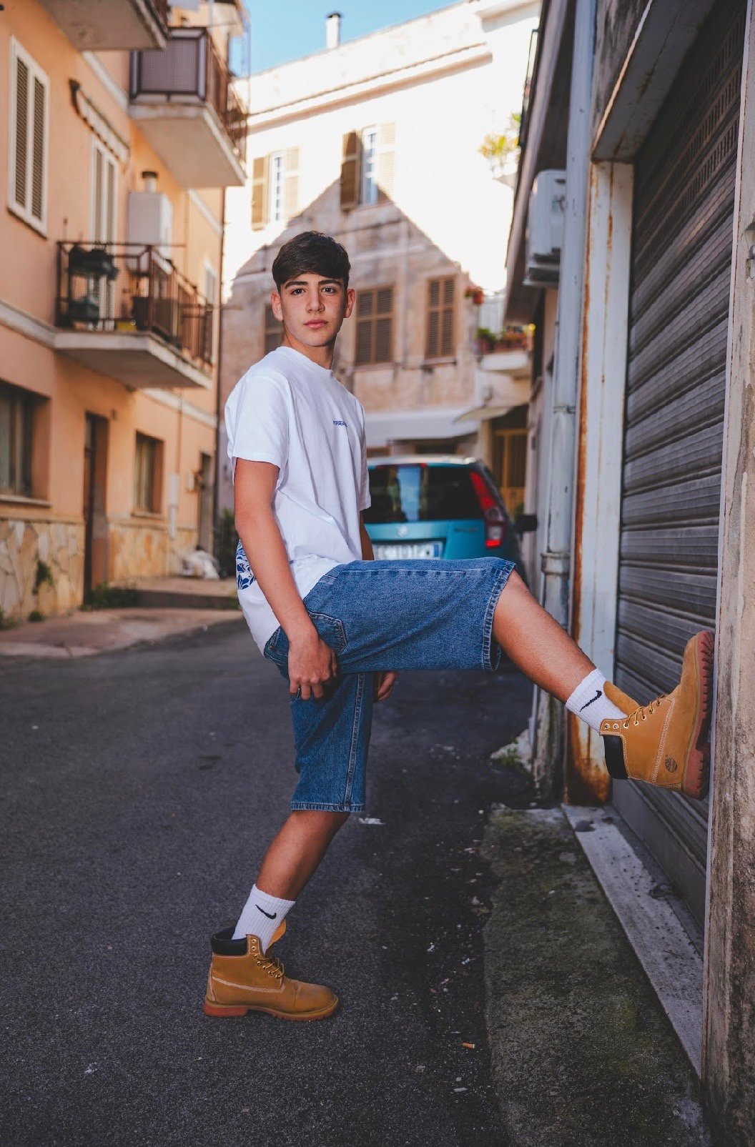 PROPAGANDA DENIM SHORT PRAY - immagine 2