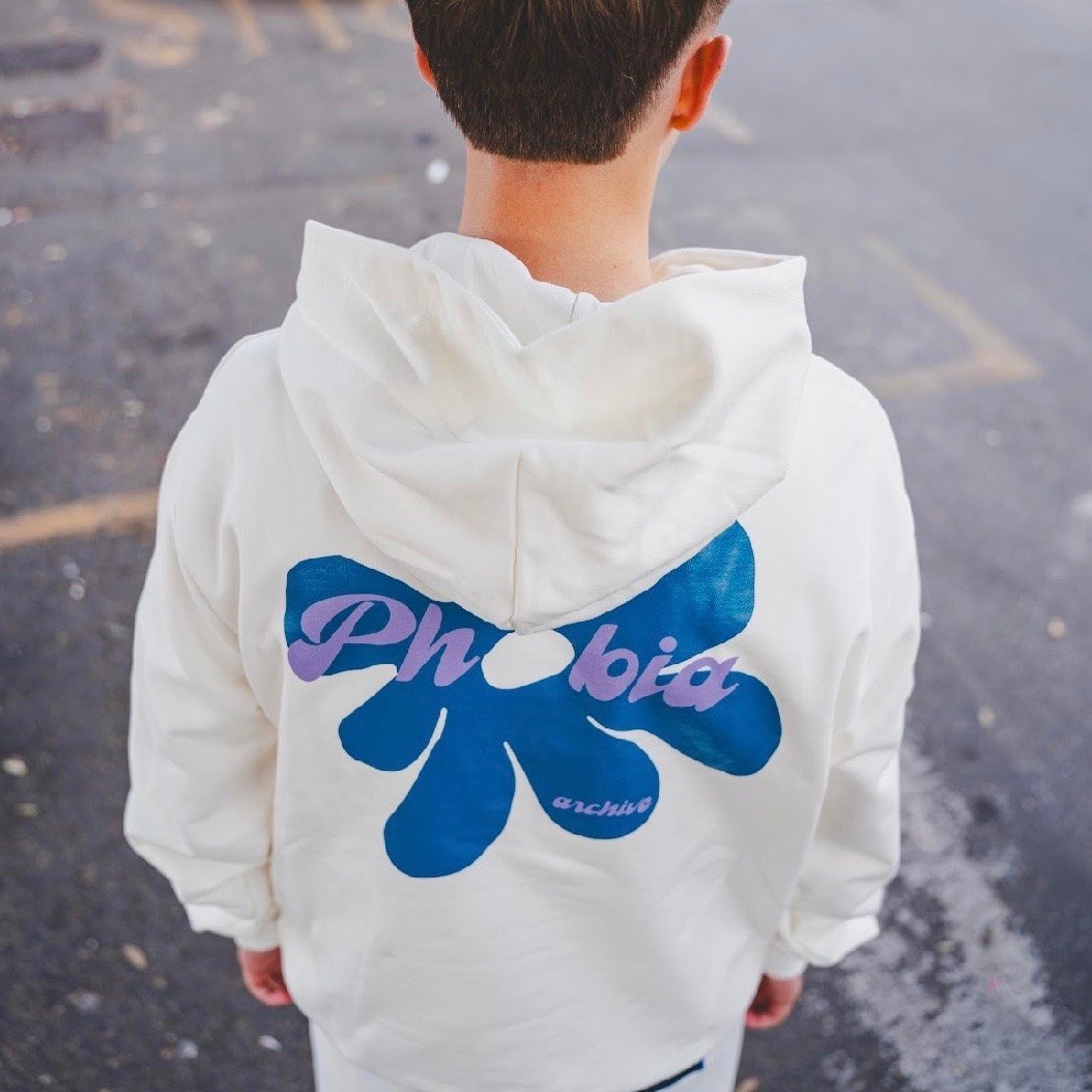 PHOBIA OFFWHITE HOODIE MINI FLW