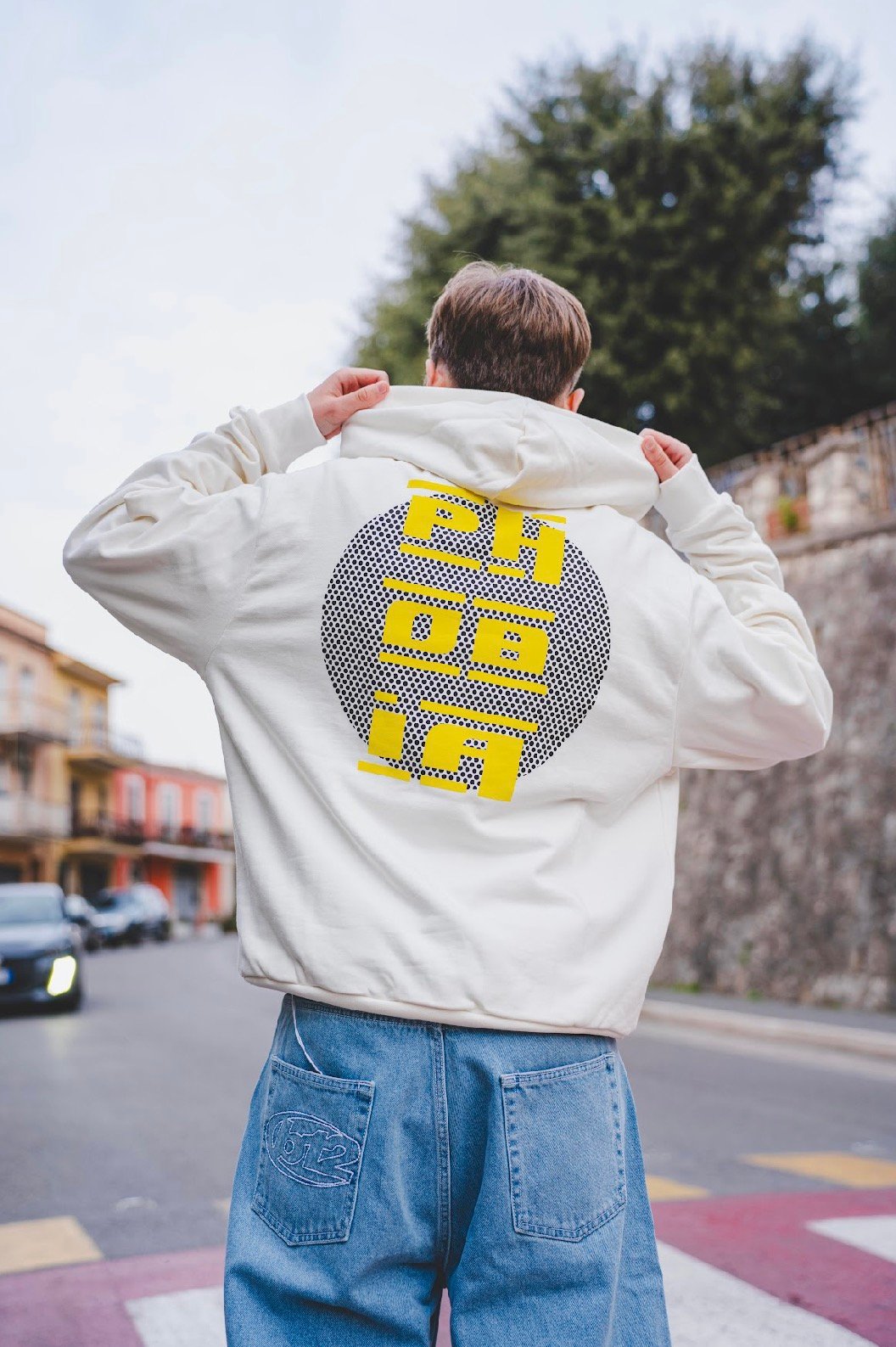 PHOBIA ARCHIVE OFFWHITE HOODIE - immagine 2