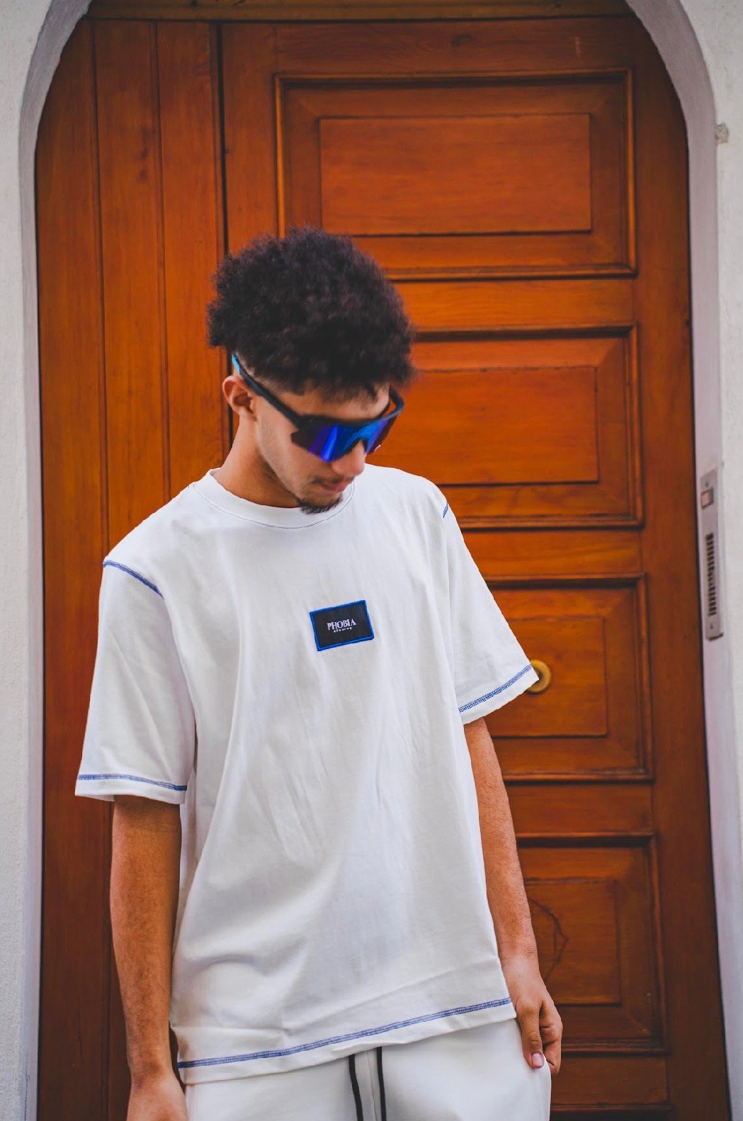 PHOBIA OFFWHITE TEE WITH EMBROIDERED - immagine 2