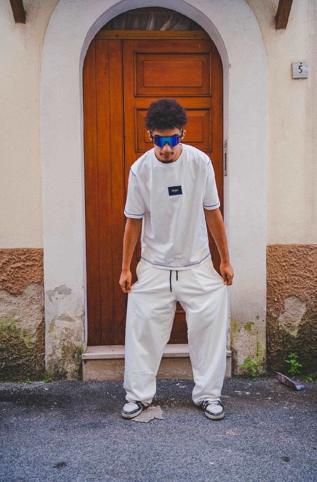 PHOBIA OFFWHITE WIDE PANTS - immagine 2