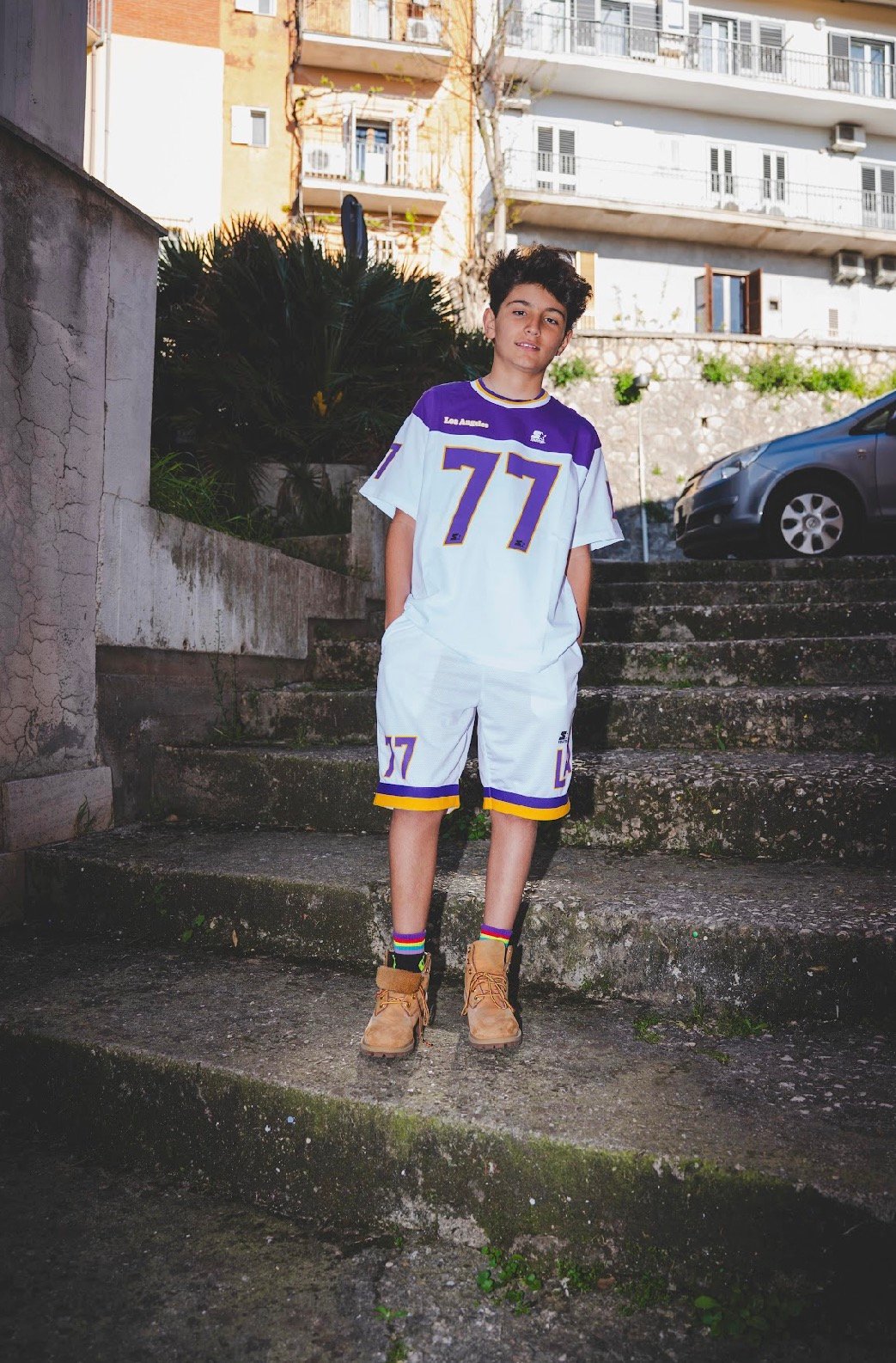STARTER T-SHIRT BAMBINO VARSITY LOS ANGELES 77 - immagine 4