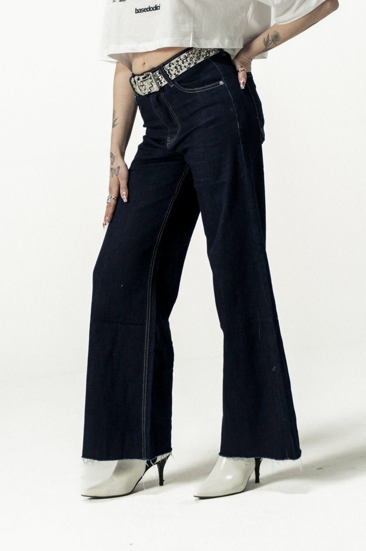 BASEDODICI BIGALL DENIM "DIVA" SOLDOUT DARK BLUE - immagine 2